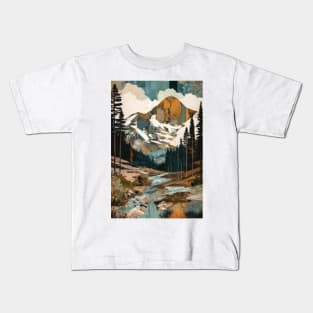 Outdoor Mountain Hiking - Adventure Art Prints, Apparel, and Gear Kids T-Shirt